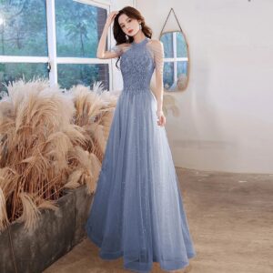 Robe De Princesse Femme Bleu