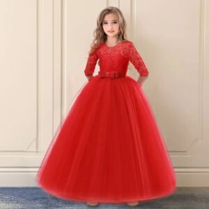 Robe De Princesse Fille Rouge