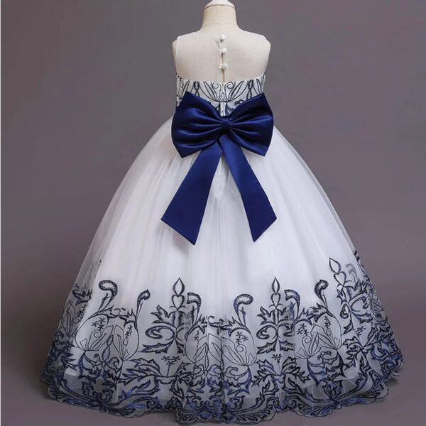 Robe Princesse Fille Cérémonie Motifs Floraux