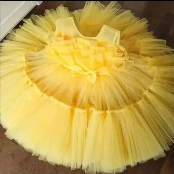 Robe Princesse Fille Jaune