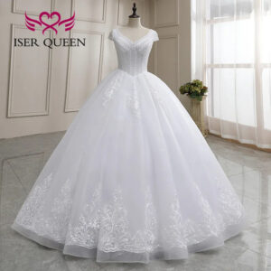 Robe Princesse Mariage Manches Courtes