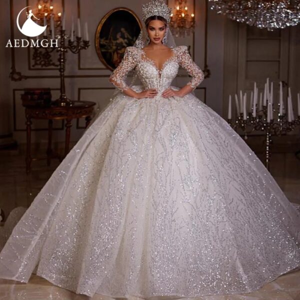 Robe Princesse Mariage Manches Longues