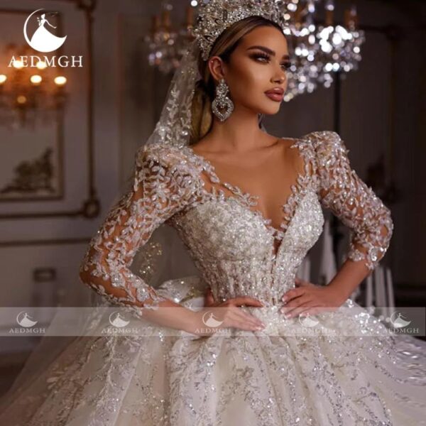 Robe Princesse Mariage Manches Longues