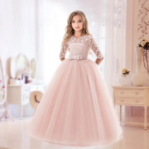 Robe Princesse Rose Fille